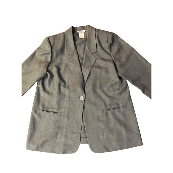 Vintage Dressbarn Jacket Womens L Used Green Unlined - Picture 4 of 12